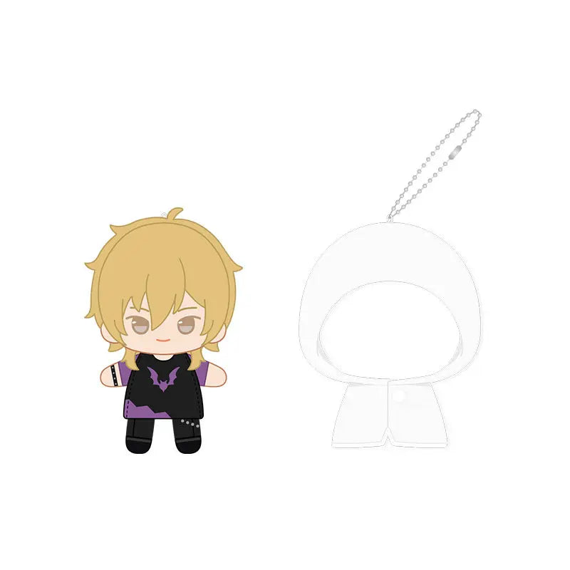 Ensemble Stars!! 2 Poupées à doigts en peluche douce style imperméable, porte-clés et pendentifs de sac, figurines mignonnes, jouets d'anime et de jeu, poupées de collection