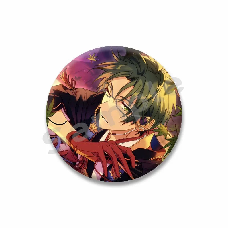 Ensemble étoiles Anime broche sur sac à dos dessin animé rôle Tatsumi Kazehaya Eichi Tenshouin Badge pour vêtements bijoux cadeau pour amis