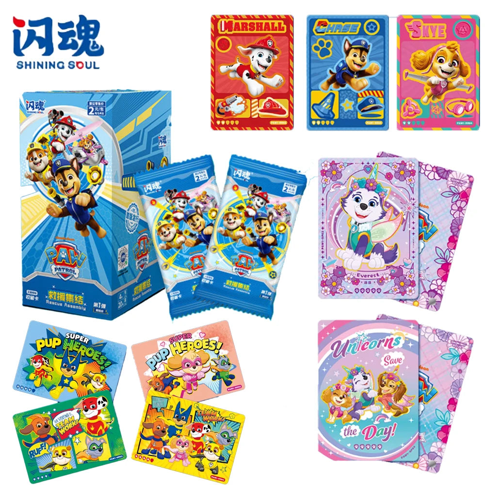 Cartes à collectionner PAW Patrol, la première série de sacs d'aventure, cartes à collectionner, cartes de collection, cartes cadeaux, jouets