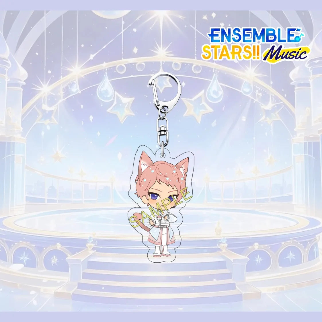 Porte-clés en acrylique de 6 cm avec personnage mignon de l'anime Ensemble Stars, pendentif pour sac à dos, décoration de clé de voiture, cadeau de collection pour fans