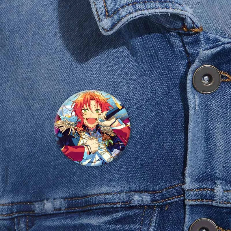 Ensemble étoiles Anime broche sur sac à dos dessin animé rôle Tatsumi Kazehaya Eichi Tenshouin Badge pour vêtements bijoux cadeau pour amis