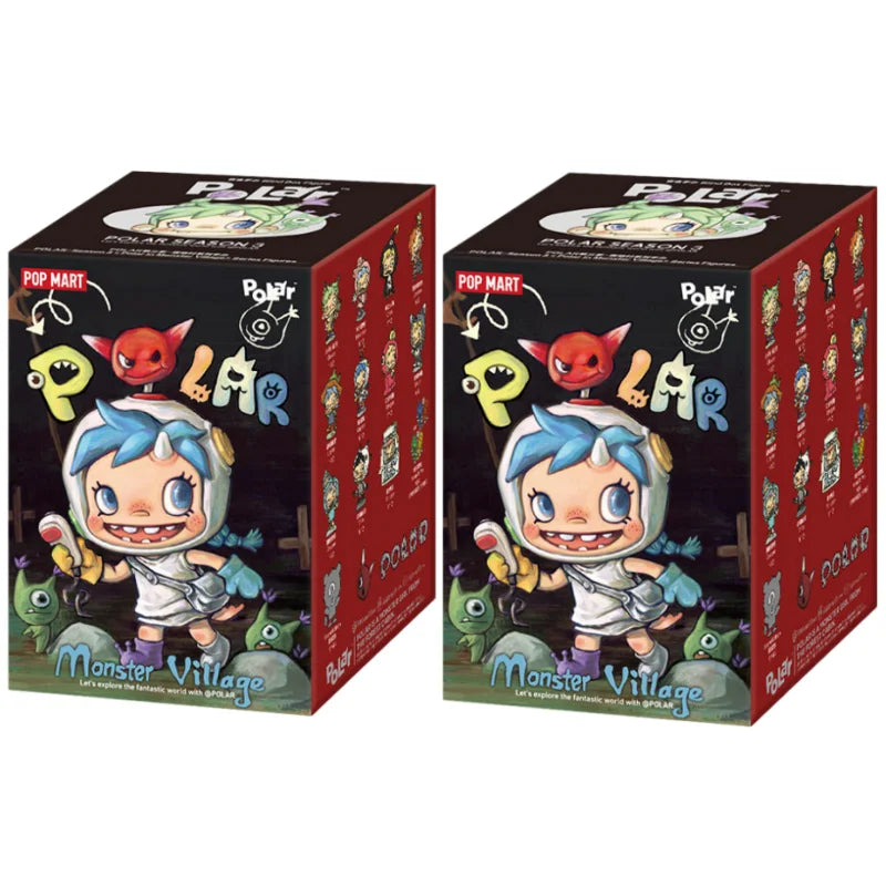 2026 Authentique POP MART Série POLAR Saison 3 Monster Village Boîte Mystère Figurines de Collection Jouets de Bureau Ornements Cadeaux d'Anniversaire