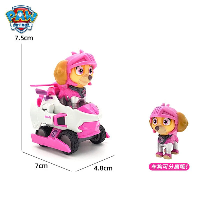 PAW Patrol – équipe de sauvetage de grande réalisation, chien de puissance, assemblage de dessin animé, pendentif de voiture électrique fait à la main, jouet, cadeau d'anniversaire pour enfants