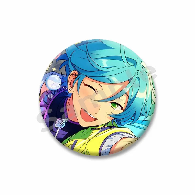 Ensemble étoiles Anime broche sur sac à dos dessin animé rôle Tatsumi Kazehaya Eichi Tenshouin Badge pour vêtements bijoux cadeau pour amis