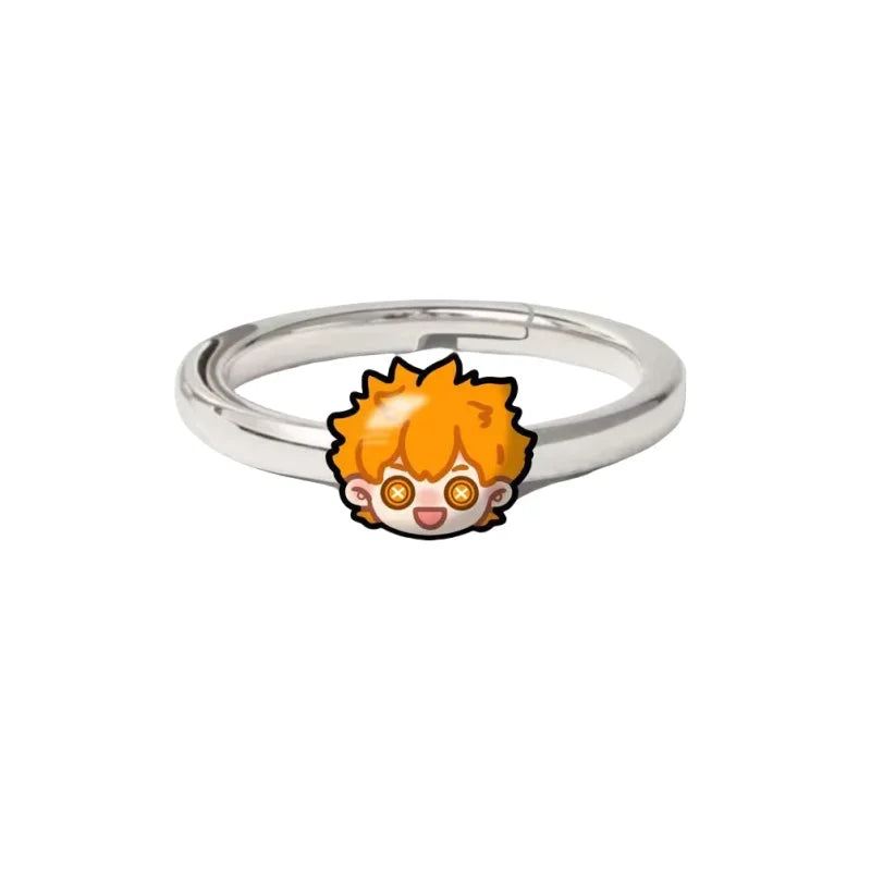 Haikyuu!! Kageyama KozumeKENMAS HinMiShoyo-Bague Ajustable pour Couple, Bijoux Périphpopularité Originaux, Cadeau d'Anniversaire
