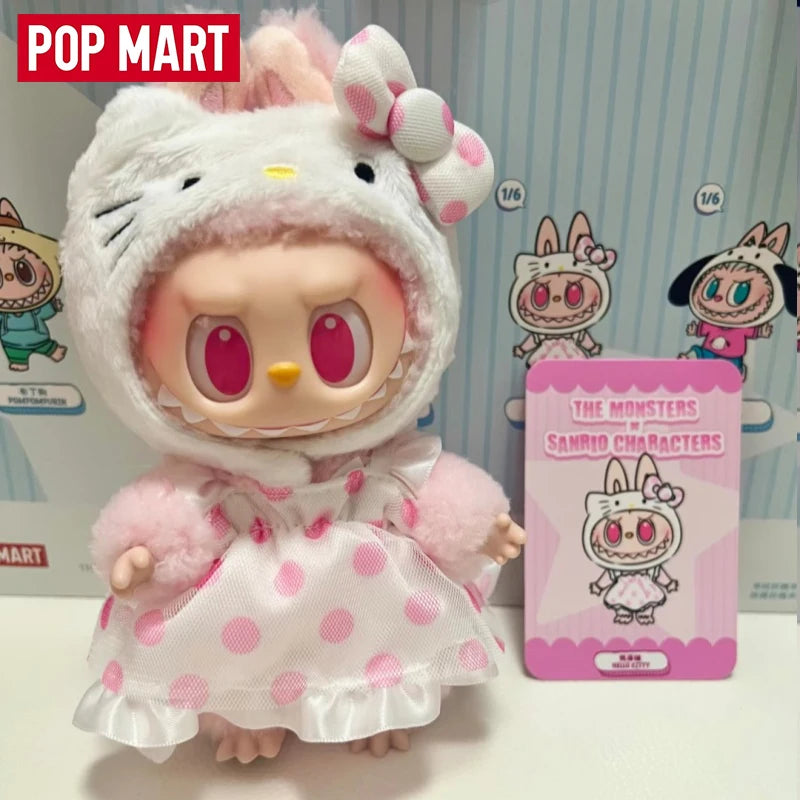 LABUBU Série de collaboration Sanrio, mignon et adorable, un article classique et de haute qualité, parfait pour les cadeaux de Noël mystère