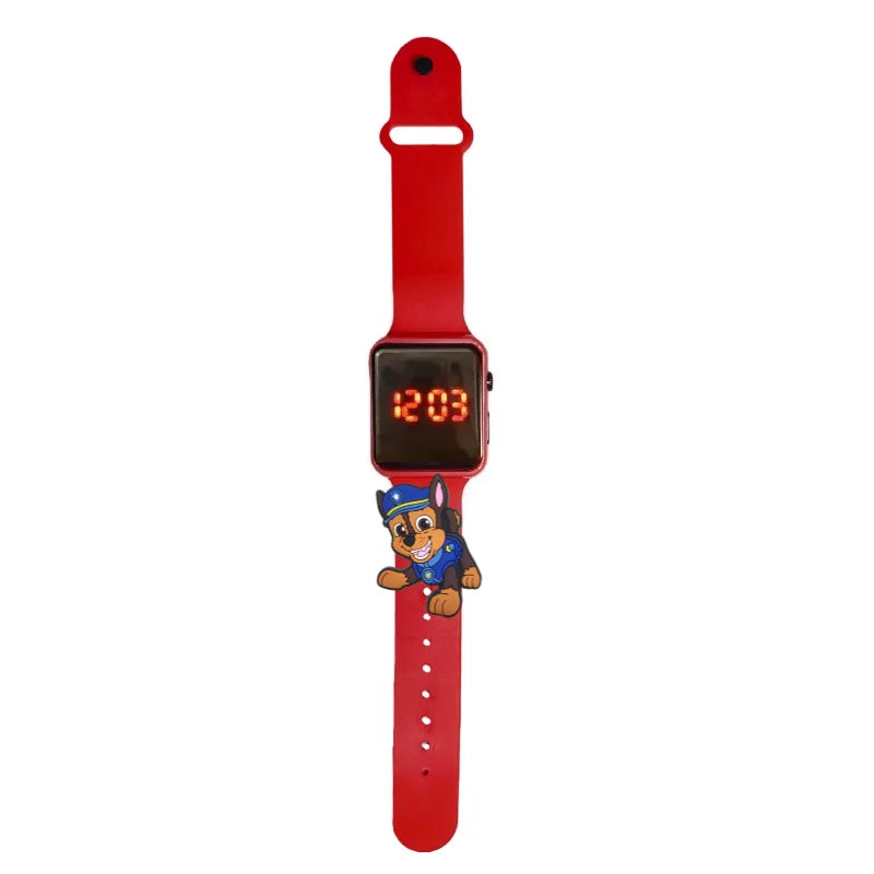 Dessin animé patte patrouille enfants montre montres de mode électronique affichage LED numérique montres étanche cadeau de vacances enfants montres