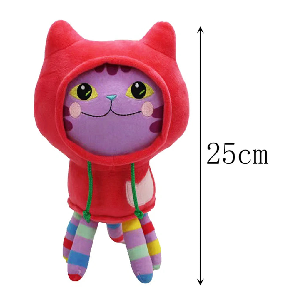 Nouveau Gabbys maison de poupée en peluche Mercat dessin animé animaux en peluche chat souriant voiture chat câlin Gaby fille cadeau d'anniversaire