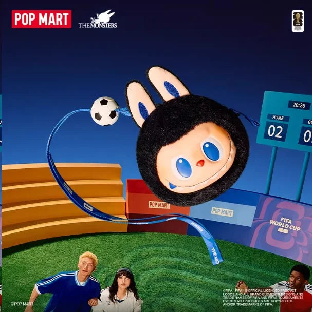Authentique Pop Mart The Monsters X Fifa World Cup 2026 Series Figurine en vinyle et peluche Labubu Mignonne Tendance Pendentif Poupée Cadeau de collection