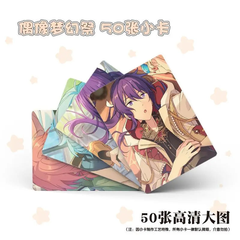 Ensemble de cartes Lomo Laser étoiles, 50 pièces, Sena Izumi Mika Kagehira HD, cartes photo pour Fans, cartes de Collection