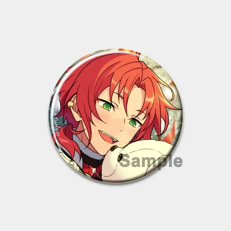 Ensemble d'étoiles rondes faites à la main pour sac à dos, épingles de dessin animé amusantes, accessoires de collection d'anime, décoration de chapeau d'insigne, broches encliquetables