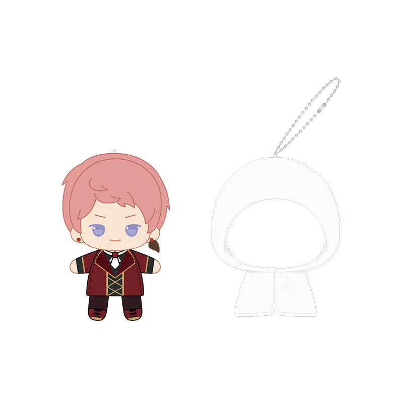 Ensemble Stars!! 2 Poupées à doigts en peluche douce style imperméable, porte-clés et pendentifs de sac, figurines mignonnes, jouets d'anime et de jeu, poupées de collection