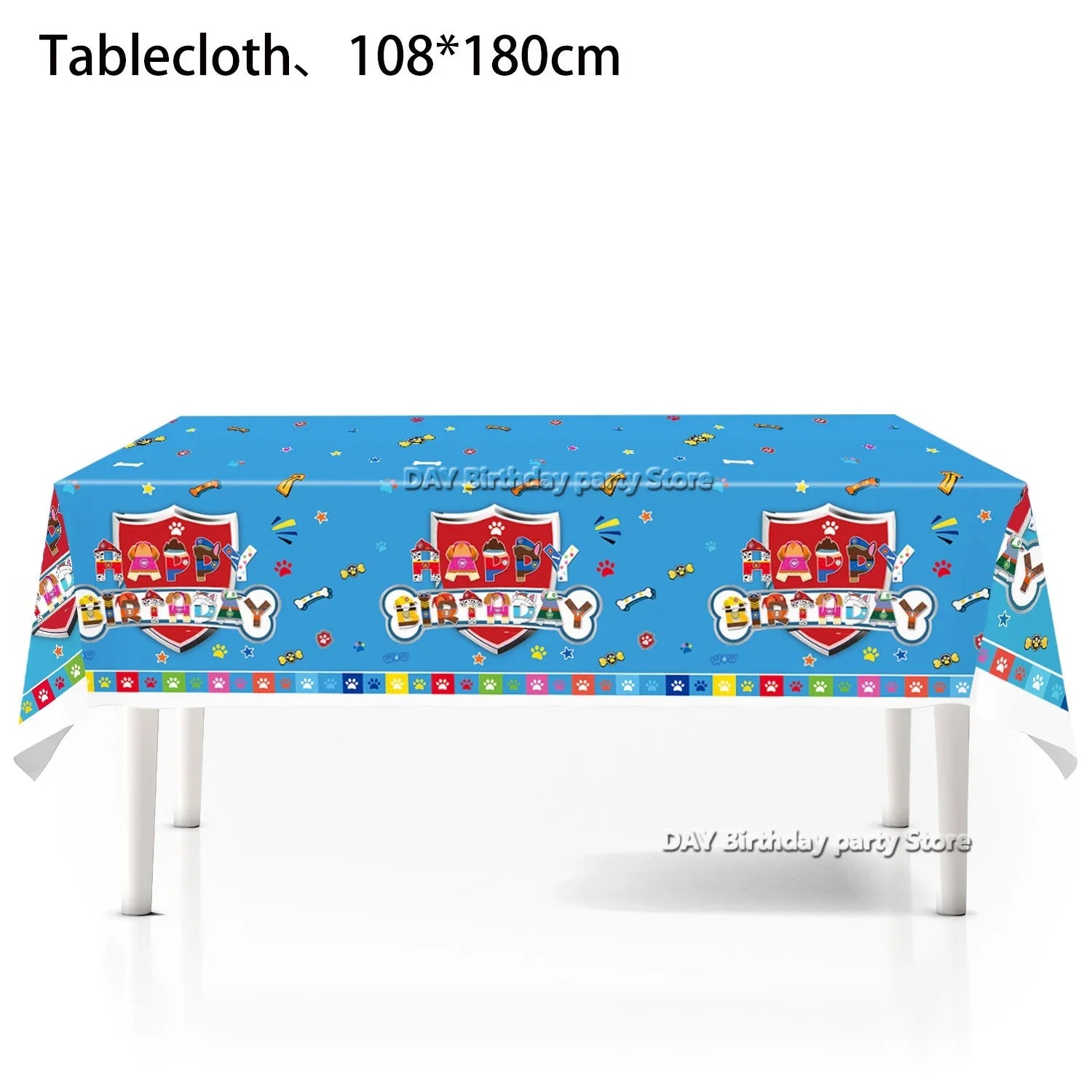Paw Patrol – nappe d'anniversaire pour chien, décoration pour garçon et fille, réception-cadeau pour bébé, rose et bleu, fournitures de fête, cadeaux