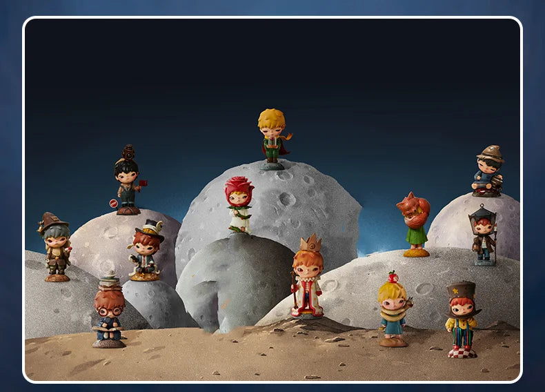 Figurine officielle authentique POP MART Hirono × Le Petit Prince, boîte mystérieuse, jouet mignon, boîte aveugle, cadeaux de vacances pour enfants