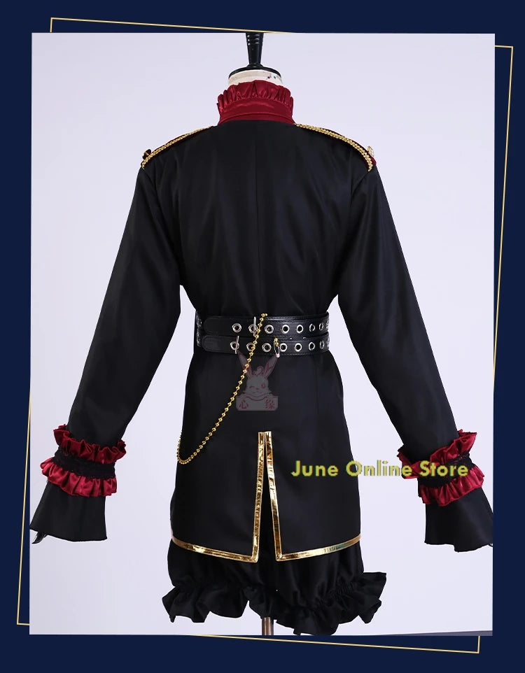 Ensemble étoiles Valkyrie Nito Nazuna, Costume de Cosplay, perruque de théâtre, uniforme élégant, Costume de chant sur scène, Costume de jeu de rôle d'halloween