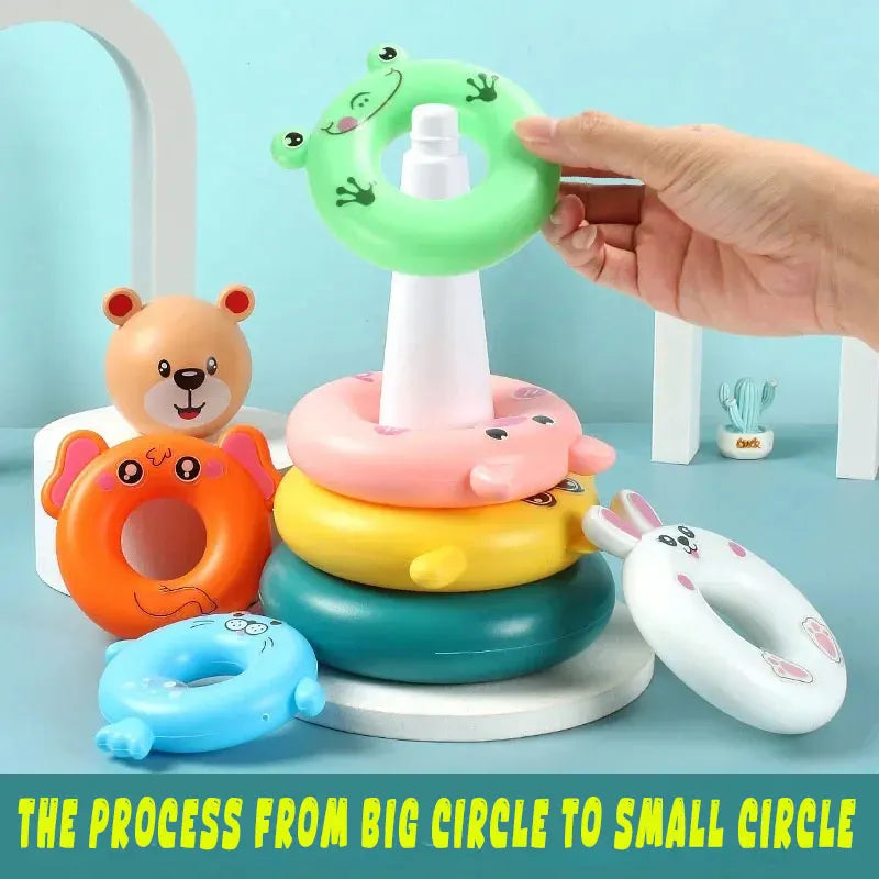Nouveaux jouets pour bébé 0-12 Montns Puzzle pyramide tour tasse jouets empilables Montessori éducatif plage enfants piscine baignoire jouet enfants cadeau