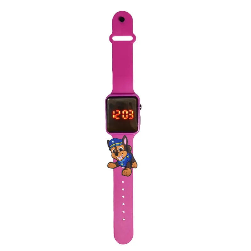 Dessin animé patte patrouille enfants montre montres de mode électronique affichage LED numérique montres étanche cadeau de vacances enfants montres