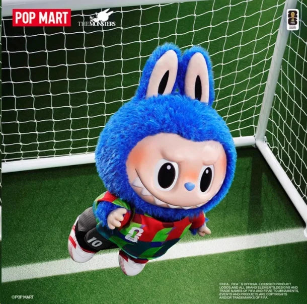 Authentique Pop Mart The Monsters X Fifa World Cup 2026 Series Figurine en vinyle et peluche Labubu Mignonne Tendance Pendentif Poupée Cadeau de collection