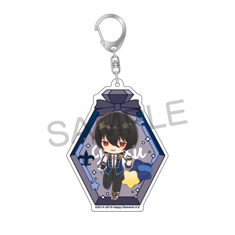 Ensemble Stars! Pendentif porte-clés en acrylique, version bouteille à message, pour sac, voiture, téléphone portable, cadeau pour amis et festivals