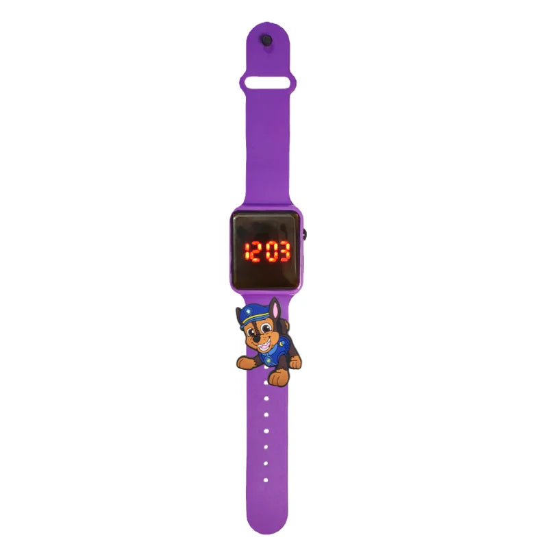 Dessin animé patte patrouille enfants montre montres de mode électronique affichage LED numérique montres étanche cadeau de vacances enfants montres