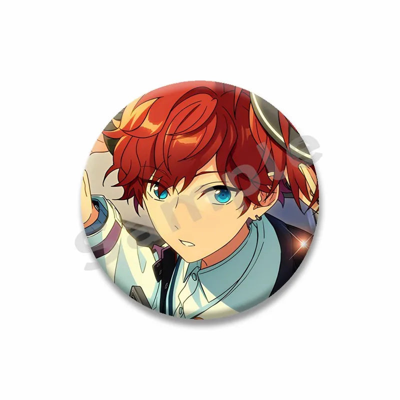 Ensemble étoiles Anime broche sur sac à dos dessin animé rôle Tatsumi Kazehaya Eichi Tenshouin Badge pour vêtements bijoux cadeau pour amis