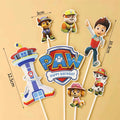 7 pièces/ensemble PAW patrouille chien équipe gâteau décoration Figurine ensemble garçons patrouille Leader Rick jouer jouet pour les fêtes d'anniversaire fournitures cadeaux