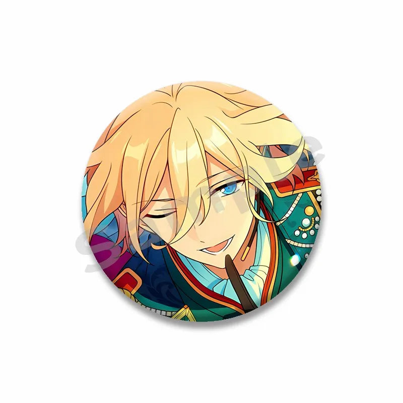 Ensemble étoiles Anime broche sur sac à dos dessin animé rôle Tatsumi Kazehaya Eichi Tenshouin Badge pour vêtements bijoux cadeau pour amis
