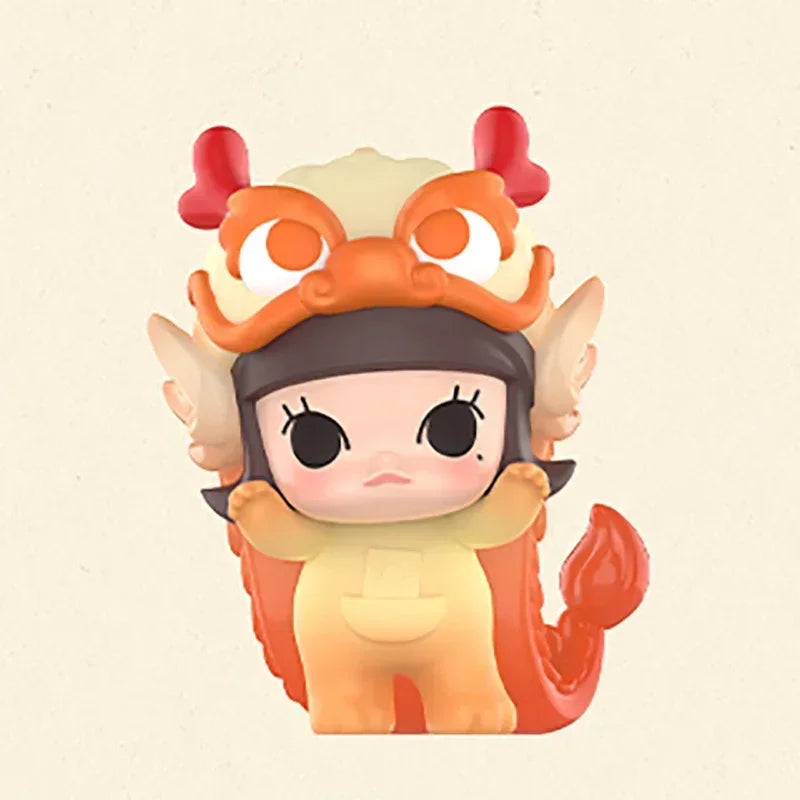 POP MART POPBEAN Horse Year Édition Limitée Mamafufu Mini Poupée Série Boîte Mystère Authentique Boîte Aveugle Jouets à Deviner Sac Ornement