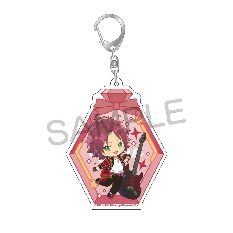 Ensemble Stars! Pendentif porte-clés en acrylique, version bouteille à message, pour sac, voiture, téléphone portable, cadeau pour amis et festivals