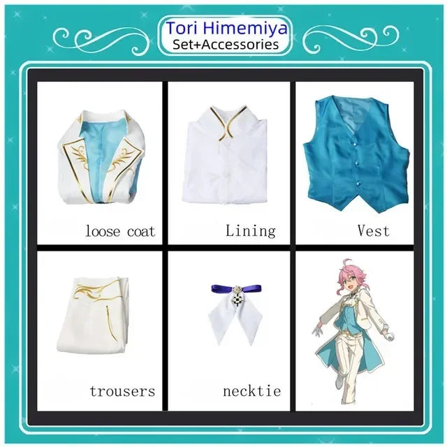 Anime Ensemble étoiles équipe Fine Tenshouin Eichi Hibiki Wataru Fushimi Yuzuru Tori Himemiya Cosplay Costume pour unisexe