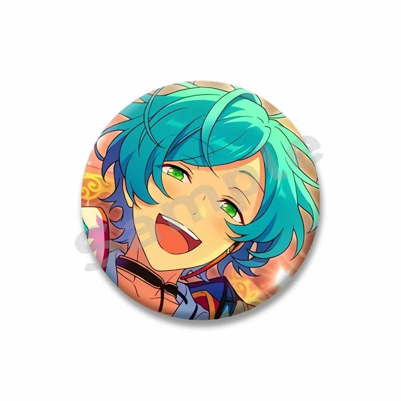 Ensemble étoiles Anime broche sur sac à dos dessin animé rôle Tatsumi Kazehaya Eichi Tenshouin Badge pour vêtements bijoux cadeau pour amis