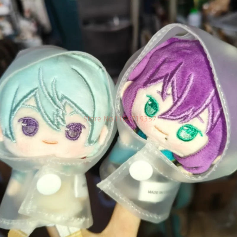 Ensemble Stars!! 2 Poupées à doigts en peluche douce style imperméable, porte-clés et pendentifs de sac, figurines mignonnes, jouets d'anime et de jeu, poupées de collection
