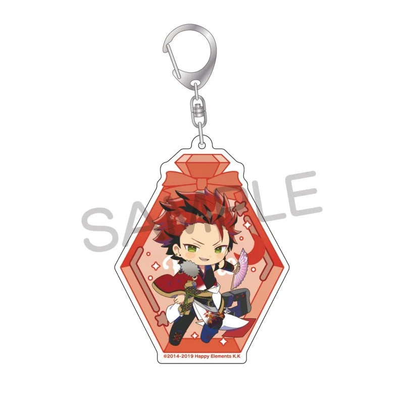 Ensemble Stars! Pendentif porte-clés en acrylique, version bouteille à message, pour sac, voiture, téléphone portable, cadeau pour amis et festivals