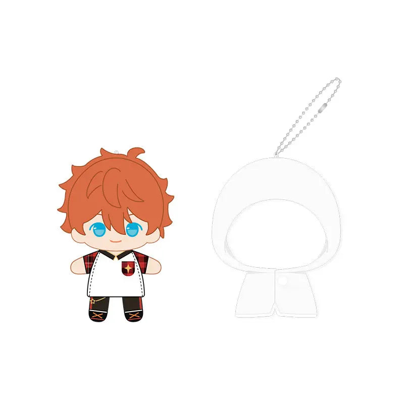 Ensemble Stars!! 2 Poupées à doigts en peluche douce style imperméable, porte-clés et pendentifs de sac, figurines mignonnes, jouets d'anime et de jeu, poupées de collection