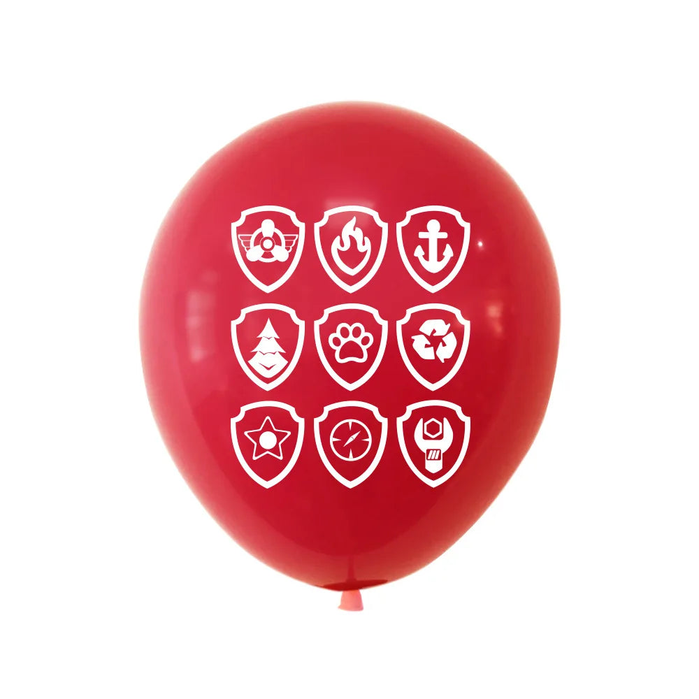 Ballons Pat'Patrouille en Latex de 12 Pouces, Décoration de ixd'Anniversaire, Dessin Animé, Chiot