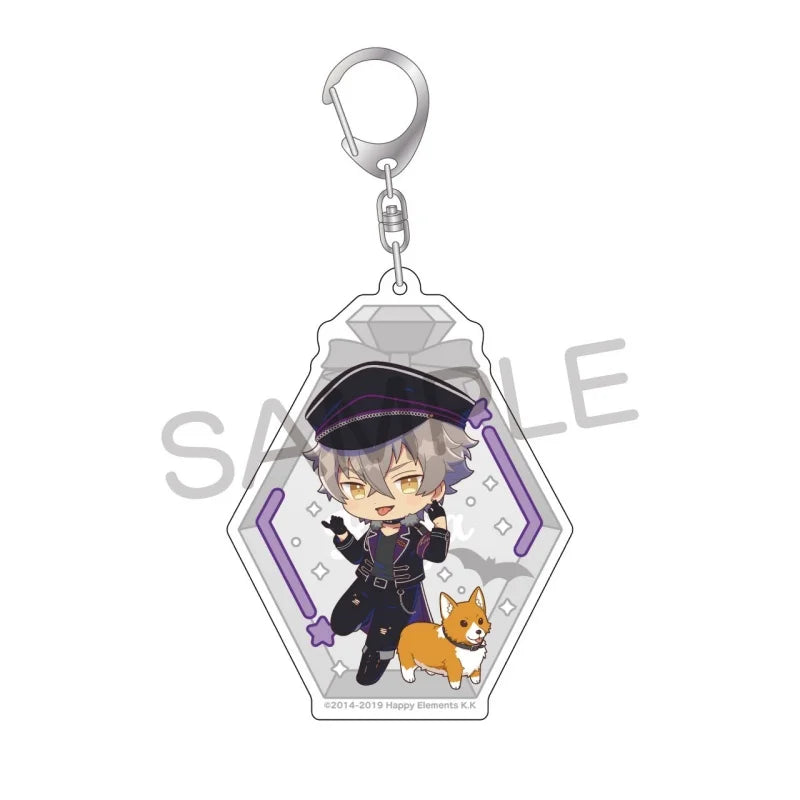 Ensemble Stars! Pendentif porte-clés en acrylique, version bouteille à message, pour sac, voiture, téléphone portable, cadeau pour amis et festivals