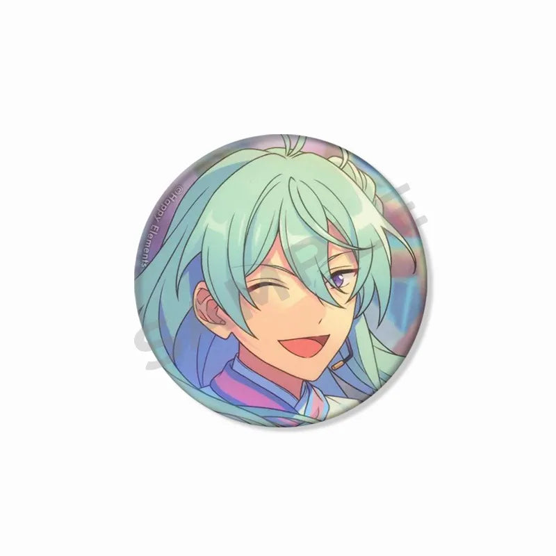Ensemble étoiles Wataru Hibiki Badge mignon dessin animé idole broche bricolage Itbag vêtements chapeau accessoires Anime périphérique cadeau de collection