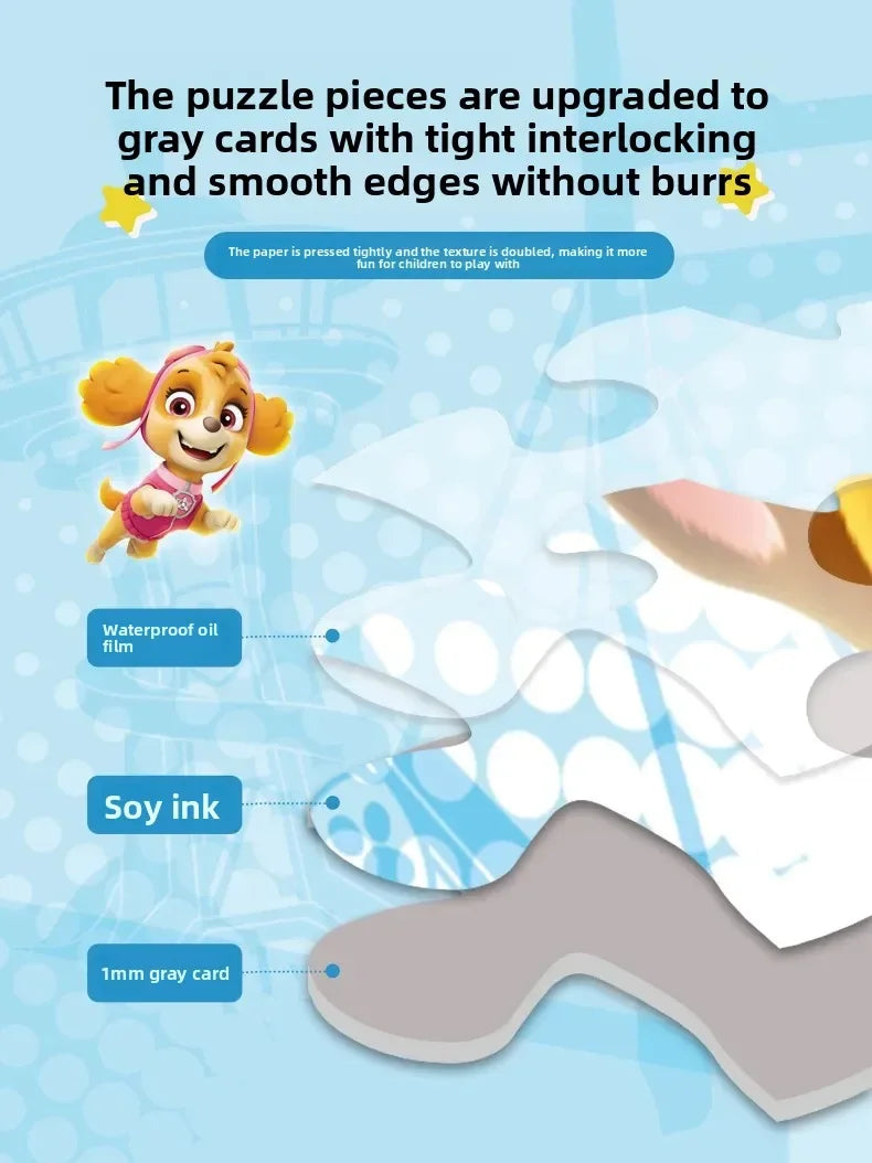 PAW PATROL Great Achievement Puzzle – Puzzle en papier pour enfants de 3 à 6 ans – Plan d'éducation préscolaire pour garçons et filles – Jouets