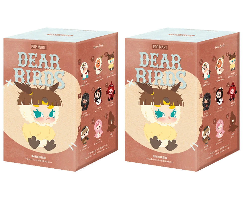 POP MART Série Dear Birds : Boîte de Présentation Anti-Poussière Multi-Niveaux pour Figurines de Collection, Organisateur de Rangement Unique, Cadeaux Pendentifs