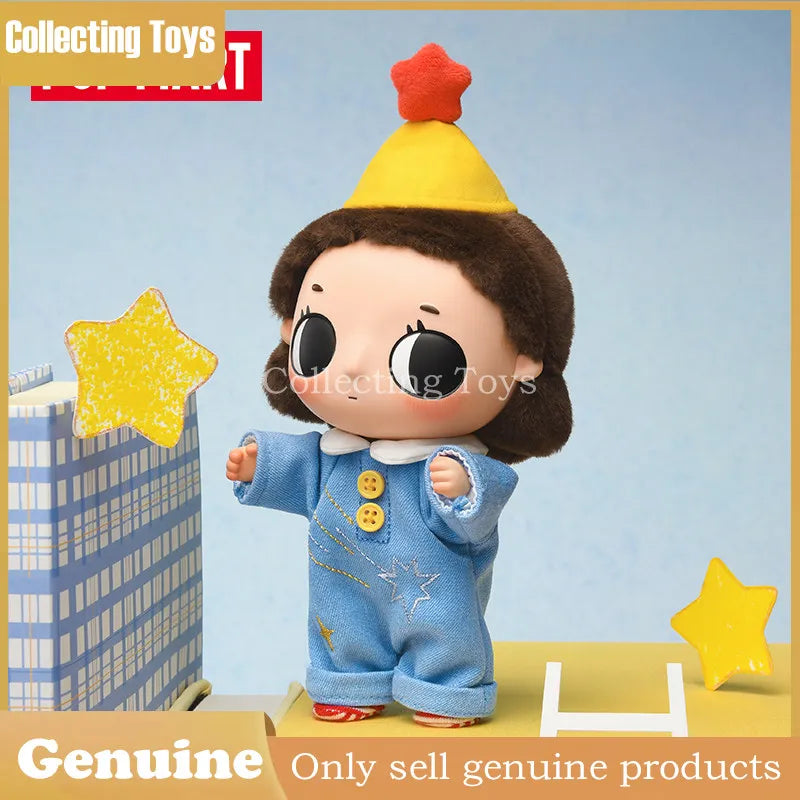 Figurine en peluche authentique Pop Mart Nyota Where Moments Meet Series, boîte mystère, jouet de collection en PVC, décoration de bureau, cadeau pour collectionneurs