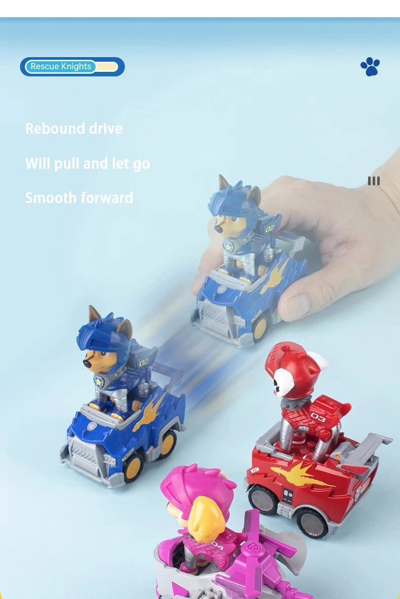 PAW Patrol – équipe de sauvetage de grande réalisation, chien de puissance, assemblage de dessin animé, pendentif de voiture électrique fait à la main, jouet, cadeau d'anniversaire pour enfants