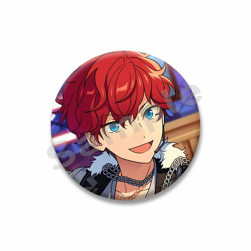 Ensemble étoiles Anime broche sur sac à dos dessin animé rôle Tatsumi Kazehaya Eichi Tenshouin Badge pour vêtements bijoux cadeau pour amis