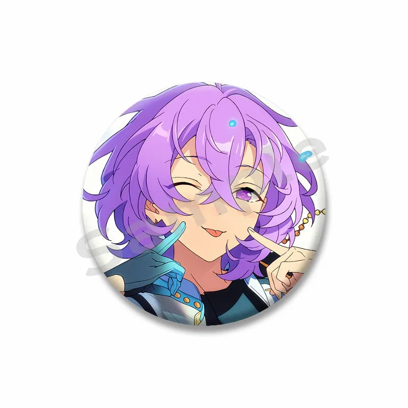 Ensemble étoiles Anime broche sur sac à dos dessin animé rôle Tatsumi Kazehaya Eichi Tenshouin Badge pour vêtements bijoux cadeau pour amis