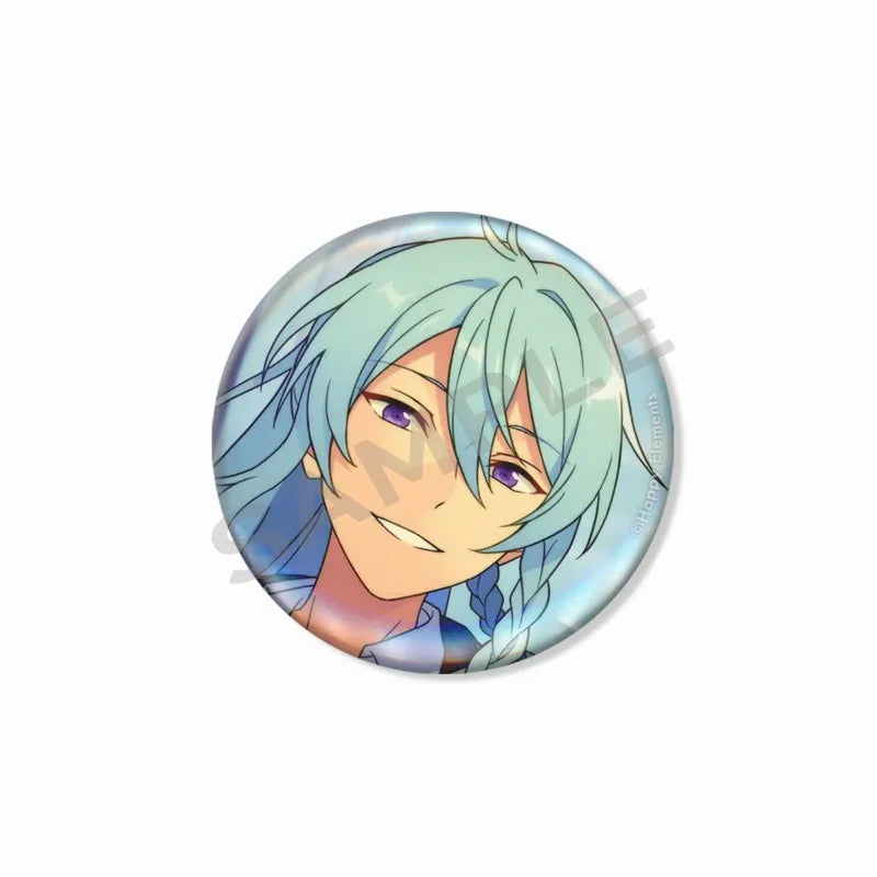 Ensemble étoiles Wataru Hibiki Badge mignon dessin animé idole broche bricolage Itbag vêtements chapeau accessoires Anime périphérique cadeau de collection