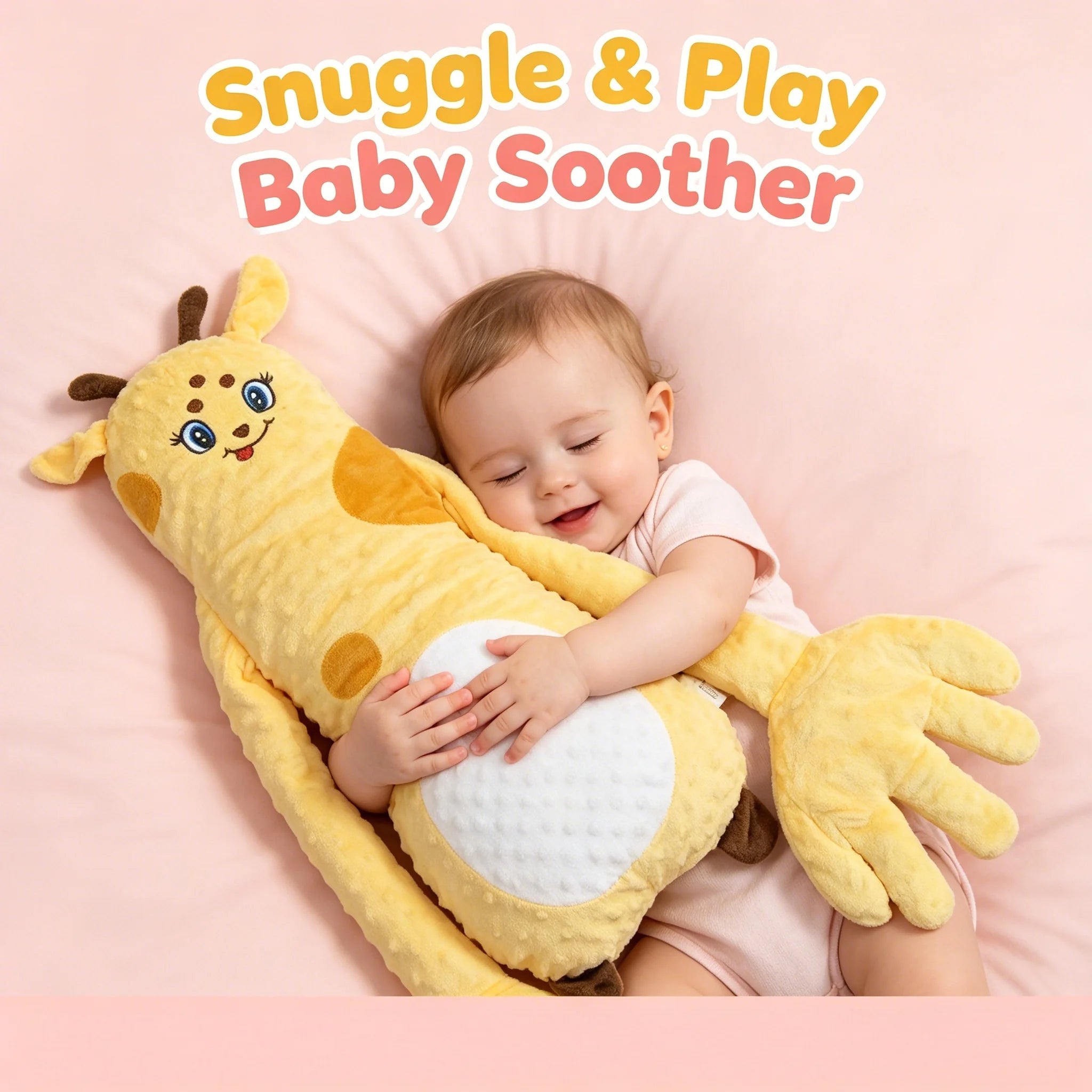    Oreiller Apaisant Intelligent pour Bébé avec Fonction Tapotement Automatique – Compagnon de Sommeil Réconfortant