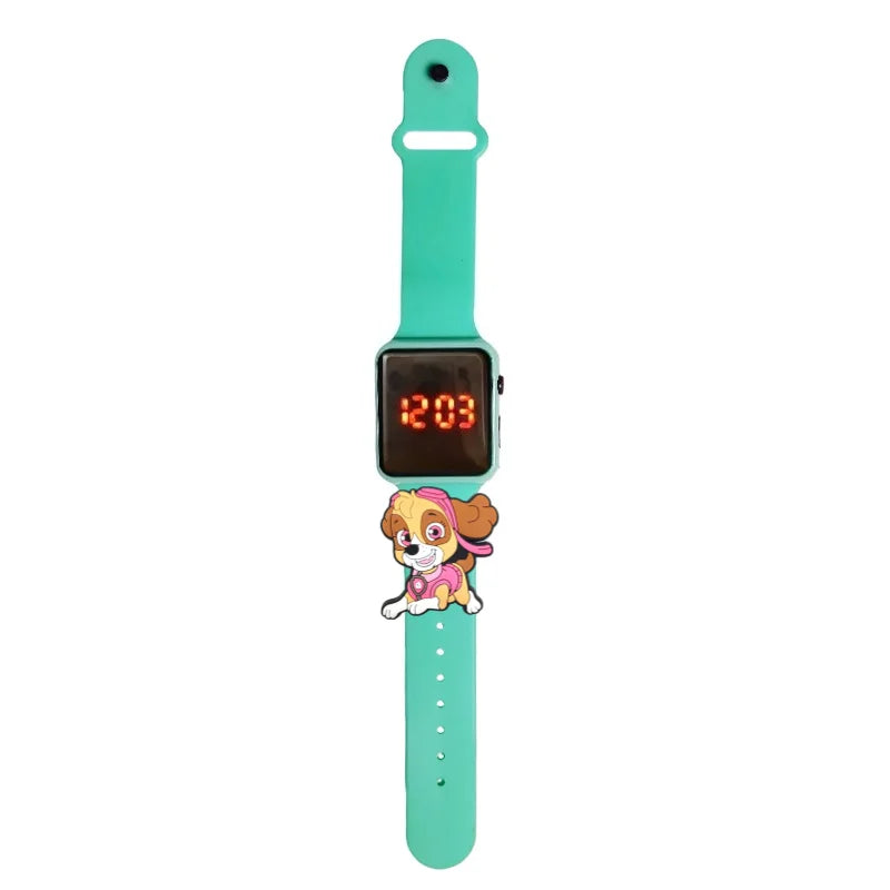 Dessin animé patte patrouille enfants montre montres de mode électronique affichage LED numérique montres étanche cadeau de vacances enfants montres
