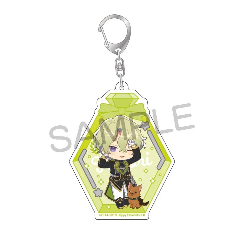Ensemble Stars! Pendentif porte-clés en acrylique, version bouteille à message, pour sac, voiture, téléphone portable, cadeau pour amis et festivals