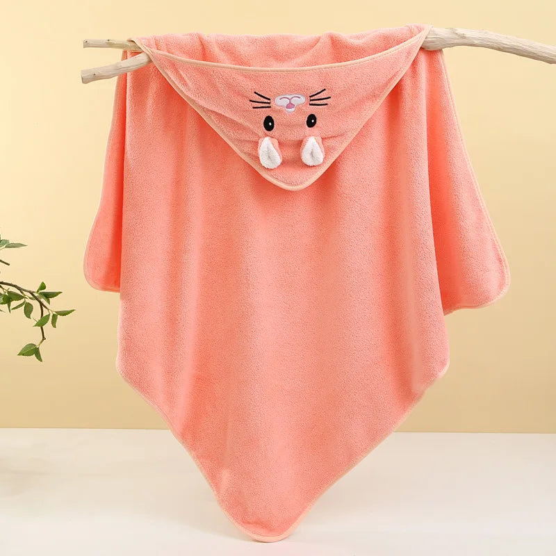 Cape de Bain Bébé à Capuche – Serviette Douce et Ultra Absorbante pour Nouveau-né et Enfant