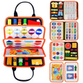Planche d’Activités Montessori 3 à 6 Ans – Tableau Sensoriel Éducatif Portable pour l’Apprentissage Précoce