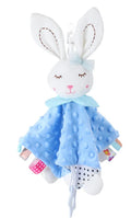 Doudou Plat Bébé avec Peluche Animal – Couverture de Réconfort Douce pour Nouveau-Né